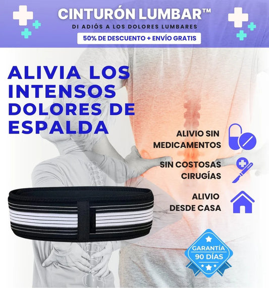 Cinturón Lumbar Flex: Alivio en minutos, mejora en semanas.