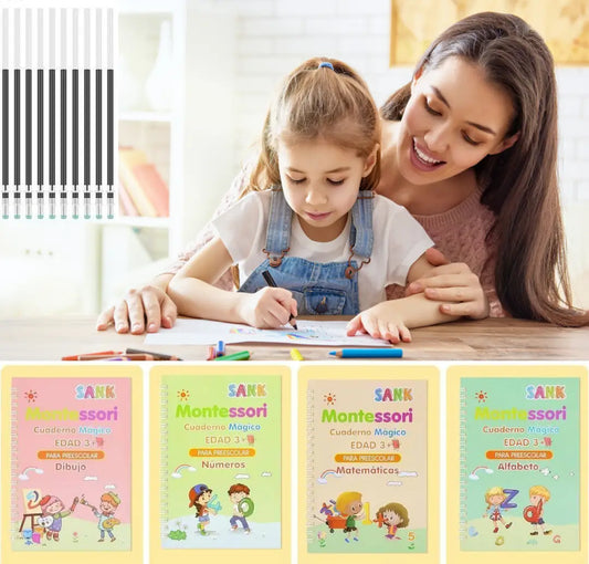Pack X4 Cuadernos Educativos